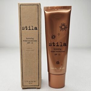 Stila Bronzing Tinted Moisturizer Contains 24K Gold SPF 15 New In Box 1.7 fl oz